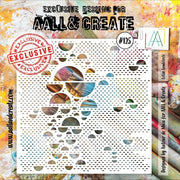 AALL & CREATE STENCIL #125 Lotza Semicircles